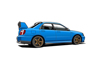 jdm car vector cartoon