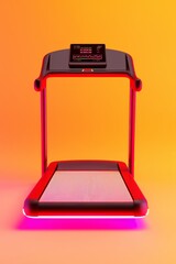 Innovative home workout equipment modern gym fitness device bright environment side view health and wellness concept