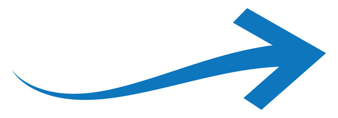 black arrow icon on transparent background. flat style. arrow icon. arrow indicated the direction symbol. curved arrow sign.