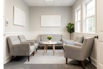 Cozy and Bright Modern Living Room with Comfortable Furniture and Decor