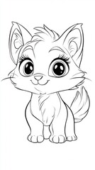 Obraz premium white vertebrate facial expression line art snout coloring book cartoon animal figure clip art fictional character