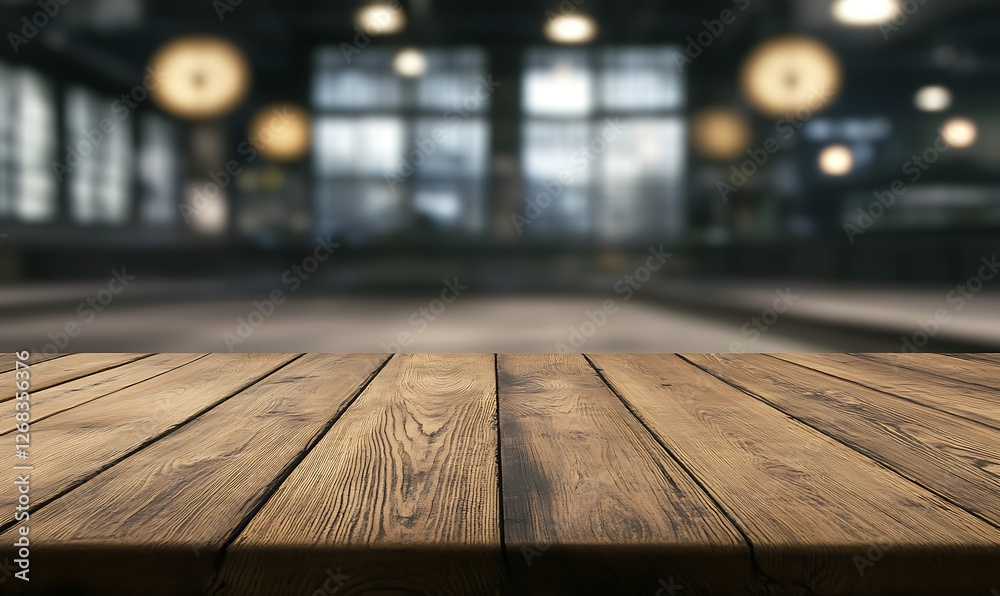 Aufkleber A high-resolution image of a smooth wooden tabletop showcasing detailed grain patterns.