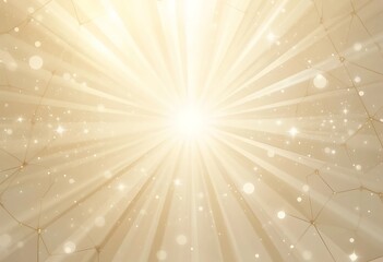 Golden Radiance, Abstract Sparkle Burst with Geometric Accents