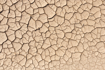 Cracked Dry Earth Texture Background, Natural Drought Pattern in Desert Climate, Environmental Crisis Abstract Landscape Photography