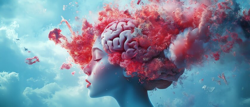 Data chaos exploding out of a young human brain