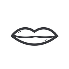 PrintIsolated pictogram icon : mouth, close lips, for body part and health sign