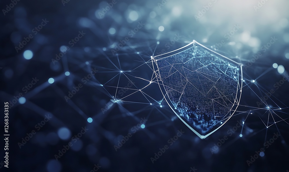 Poster a modern cyber security background image, sleek design suitable for tech-related projects.