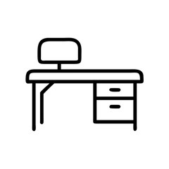 Office Table Workspace Desk Icon