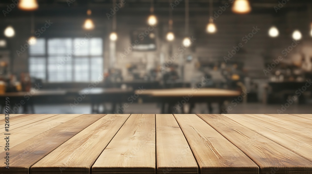 Aufkleber rustic wooden table featuring visible grain texture, perfect for decor and design projects.