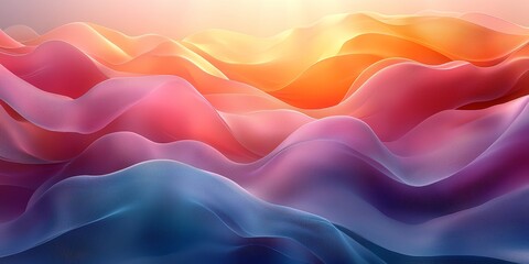 Obraz premium Creative Background with Subtle, Flowing Geometry 