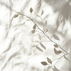 Nature-Inspired Light and Shadow Play on a Neutral Background