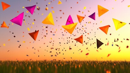 Colorful Kite Festival Celebration Card for Makar Sankranti