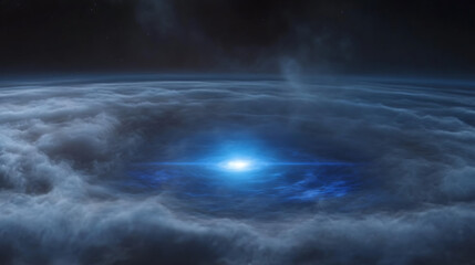 Fototapeta premium Ethereal Sky Portal Celestial Gateway Among Clouds Fantasy Realm Visionary Art Dreamlike Universe