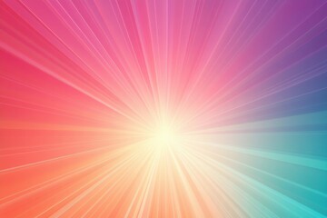 Abstract Colorful Gradient Background with Radiant Light Rays Creating a Dazzling Sunburst Effect in Vivid Colors for Beautiful Visual Designs