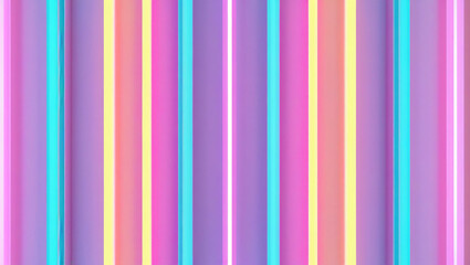 Obraz premium Seamless trendy iridescent rainbow corrugated ribbed glass background texture. Soft pastel holographic frosted window refraction pattern. 