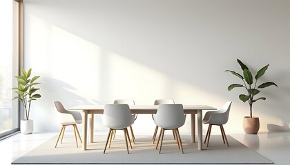 Modern Minimalist Dining Room Interior Design
