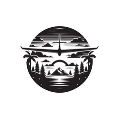 Glider silhouette design Vector (1).eps