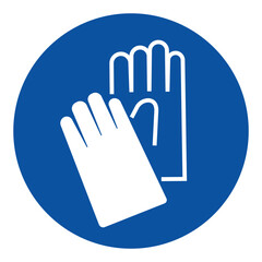 Protective apron must be worn sign
PPE Required Symbol Sign,Blue background circle sign, white symbol
