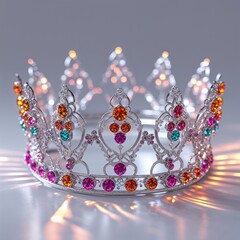 princess crown on a black background