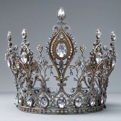 golden crown with diamonds