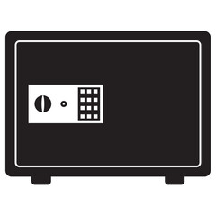 money safe box icon logo vector design