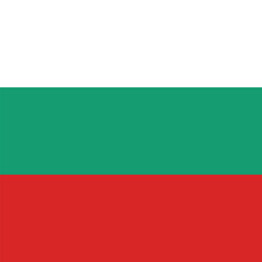 Obraz premium Flag of Bulgaria. Bulgaria square flag icon digital vector illustration