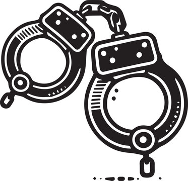 recommend clip art: black Handcuffs vector Illustration, Handcuffs vector, Handcuffs logo vector, Handcuffs icon, Handcuffs silhouette vector black and white
