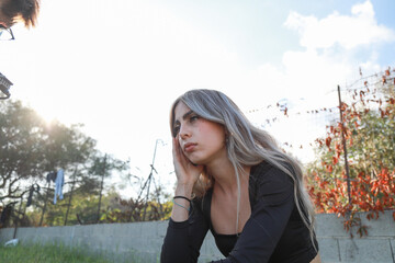 Lost in Thought with Nature as Her Companion