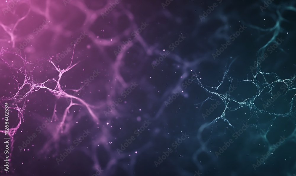 Fototapete A captivating AI-generated digital background with mesmerizing neural patterns.