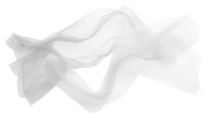 A white fabric with a wave pattern
