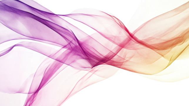 A purple and pink wave with a yellow line
