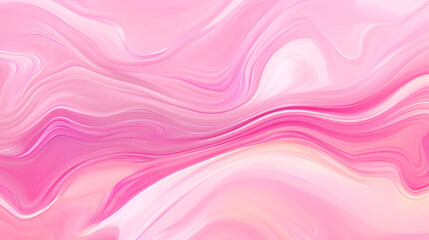 Obraz premium Harmonious Pink Swirls Liquid Flow Abstract Art Gentle Curves Modern Design Contemporary Backdrop