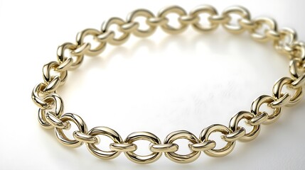 Obraz premium A gold chain with a gold clasp