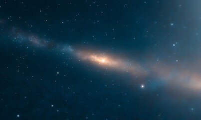 Deep in the universe, comets streak across the starry sky, Generative AI