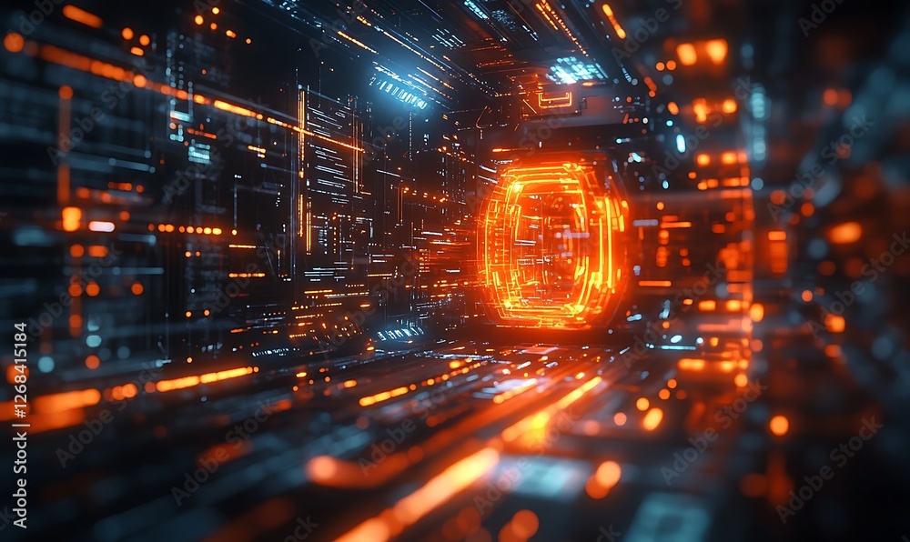Poster a vibrant ai-themed image showcasing futuristic visuals and high-energy concepts.