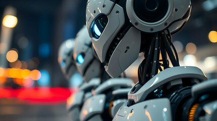 Fototapeta premium close up of a robots