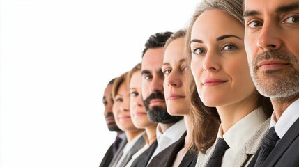 Diverse Business Team in Professional Attire Portrait