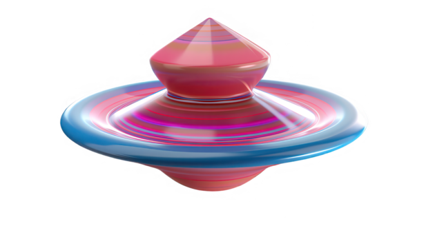 Spinning Top Toy – Transparent Background