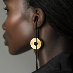 Elegant fashion jewelry inspiration featuring gold circular earrings for modern styling