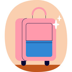 suitcase with luggage