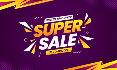 Adobe Illustrator ArtworkFlash sale promo banner with discount offer. Flash sale banner background. Flash sale special offer banner for social media post or website banner