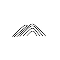 mountain abstract lines