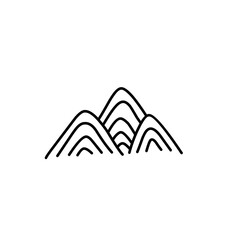 mountain abstract lines