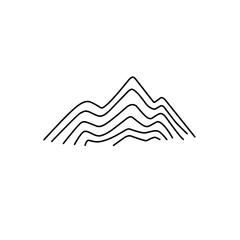 mountain abstract lines