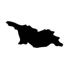 map of Georgia glyph icon