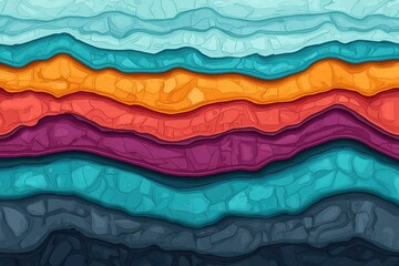 Detailed Cross Section of Earth Layers with High Fidelity Design