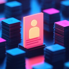 Examining High Salaries and Payslips in a Glowing Digital Environment