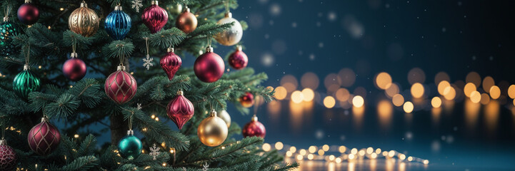 Majestic Christmas Tree Elegance - Generative AI