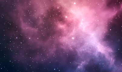 Fototapeta premium a beautiful pink universe with lots of stars, Generative AI