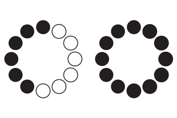 Loading icons. Load. load vector icons, isolated. Loading vector icon. Vector illustration